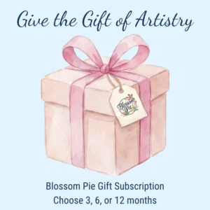 A wrapped package representing our greeting card gift subscription available in 3, 6, or 12 month options.