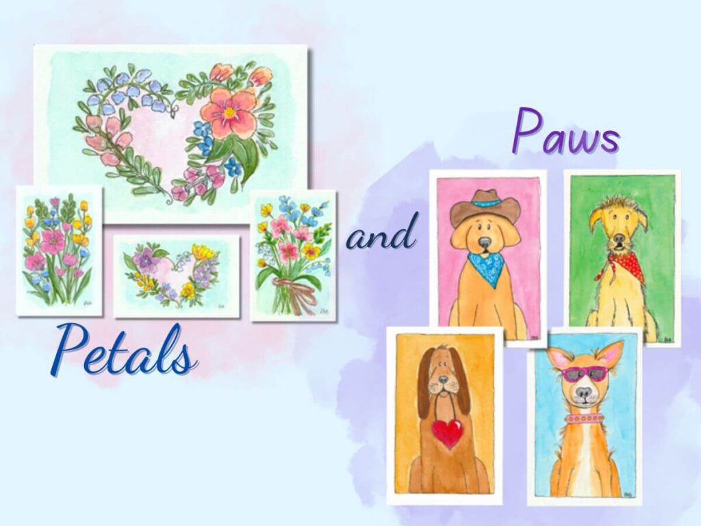 Petals and Paws Debut Card Collection